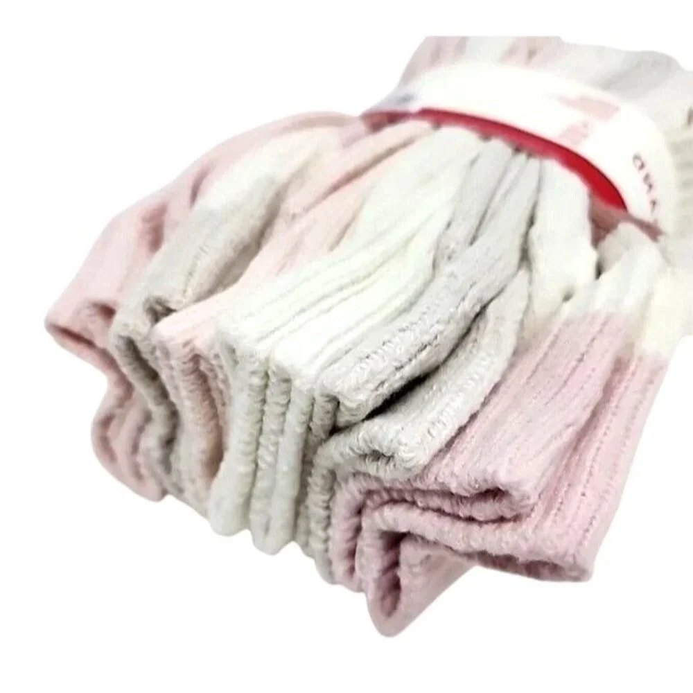 Lucky Brand 5-10 Women Super Soft Yarn Cozy Boot Socks 6-Pair Shoe Socks Pink